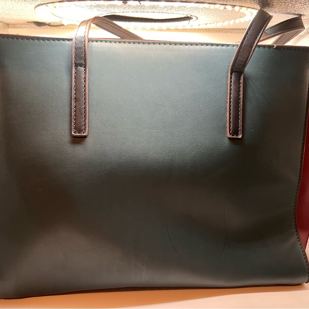 Nicole Lee Purple and Green Graphic Tote - Picture 3 of 4